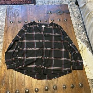 Westbound Black and Red Plaid Button-Down Shirt